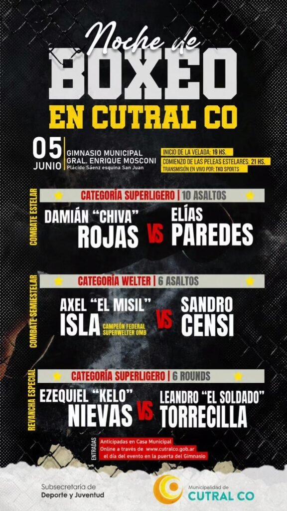 SE VIENE OTRA VELADA BOXÍSTICA