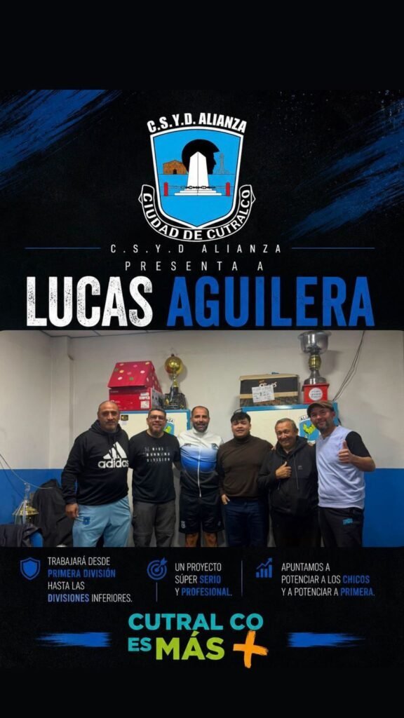 ALIANZA: LUCAS AGUILERA ES EL NUEVO COORDINADOR GENERAL DE FÚTBOL