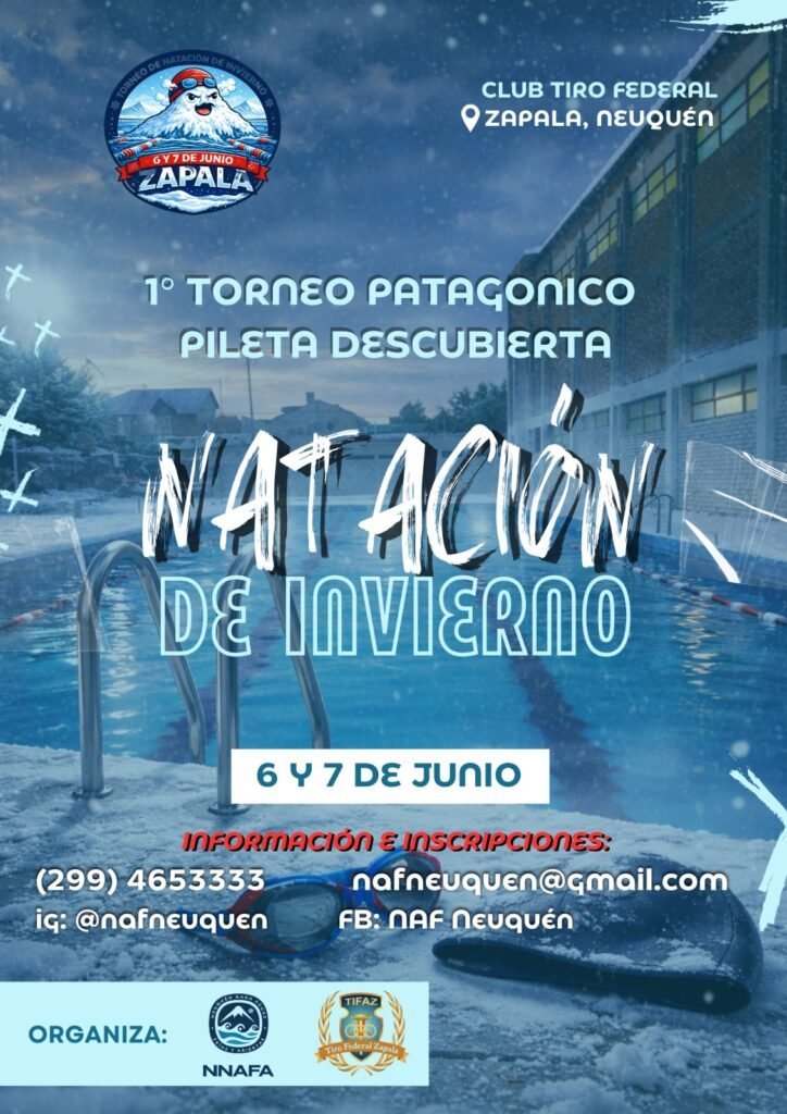 NADADORES DE CUTRAL CO DIRÁN PRESENTE EN EL PRIMER TORNEO PATAGÓNICO DE NATACIÓN DE INVIERNO